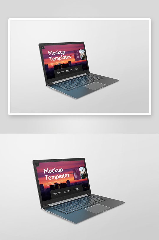 笔记本电脑样机mockup分层素材-众图网