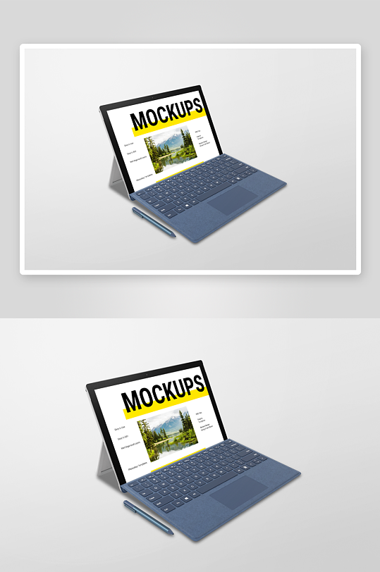 笔记本电脑样机mockup分层素材-众图网