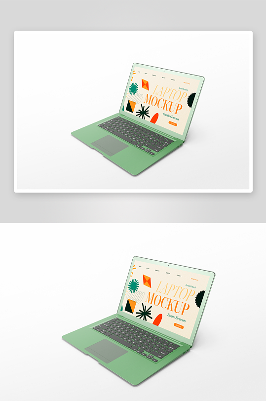笔记本电脑样机mockup分层素材-众图网