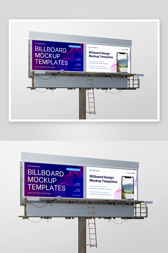 户外广告样机mockup分层素材-众图网
