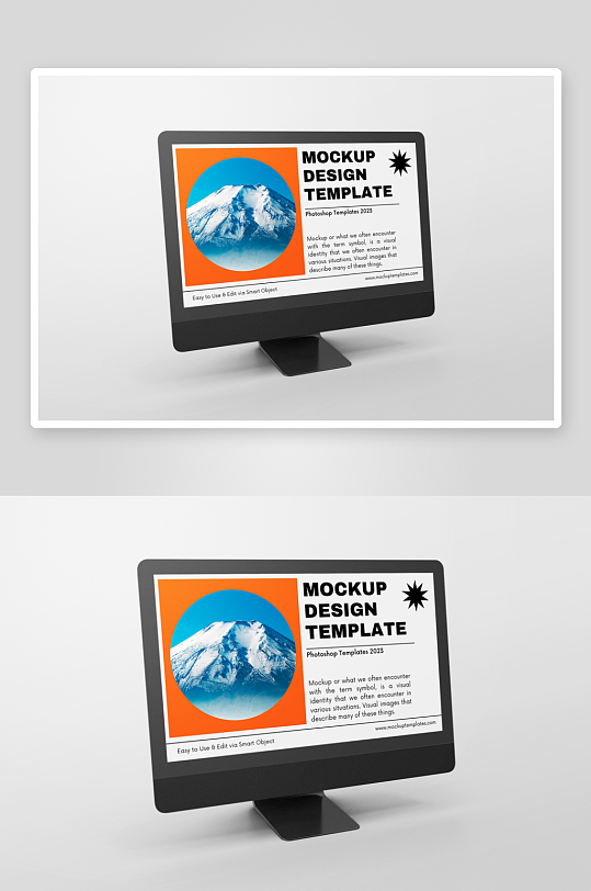 一体机电脑样机mockup分层素材-众图网