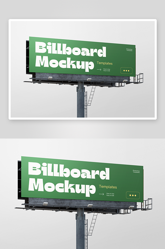 户外广告样机mockup分层素材-众图网