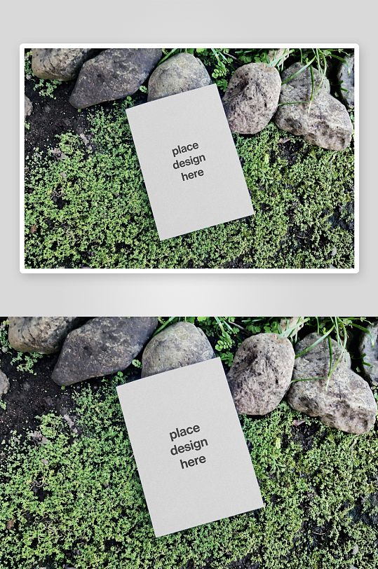 A4信纸卡片传单样机mockup分层素材-众图网