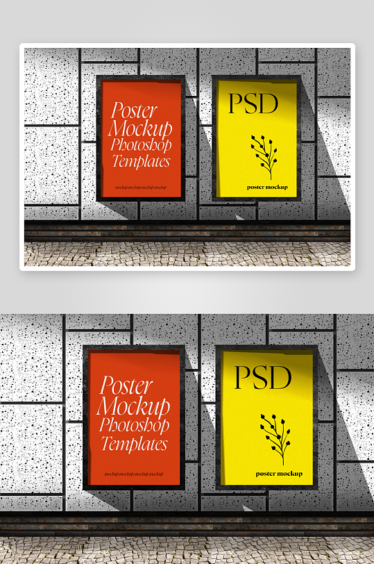 广告橱窗宣传单样机-众图网