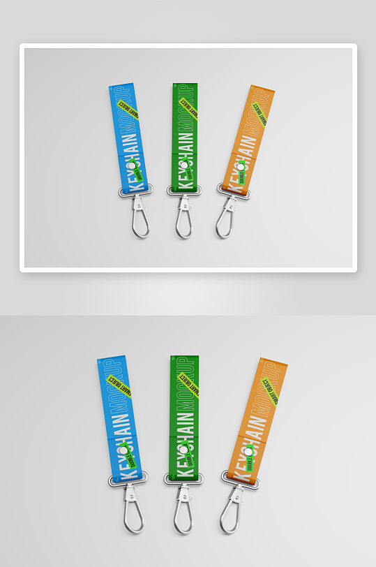 钥匙挂链样机mockup分层素材-众图网