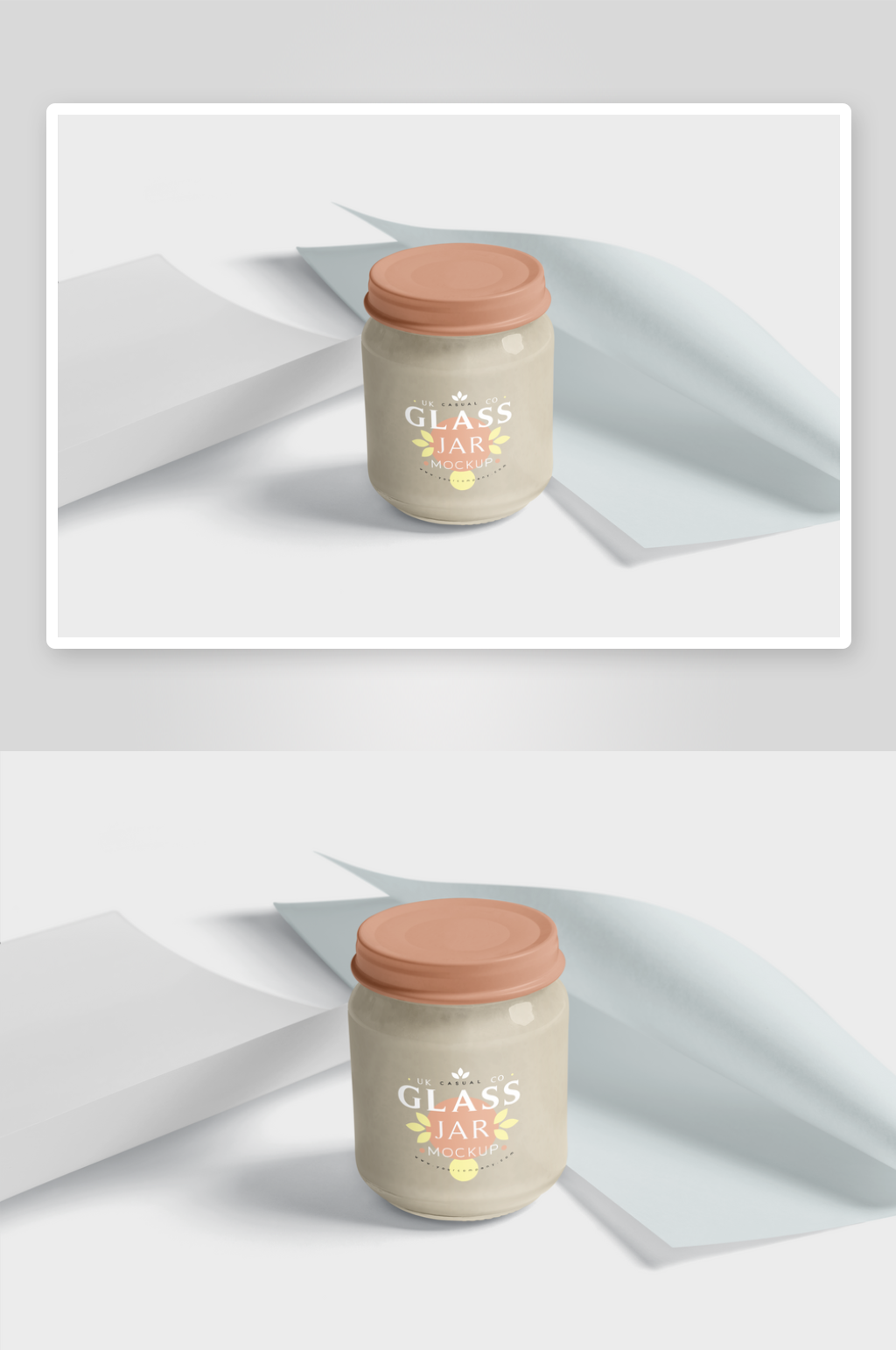 玻璃瓶mockup样机素材素材