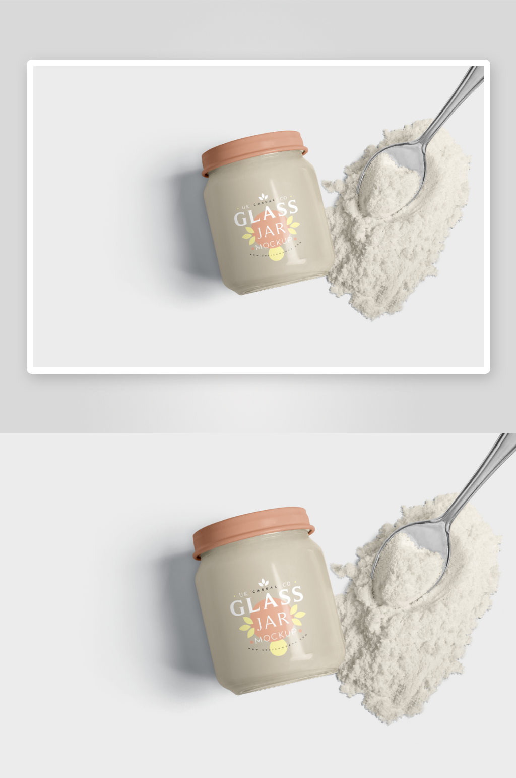 玻璃瓶mockup样机素材素材