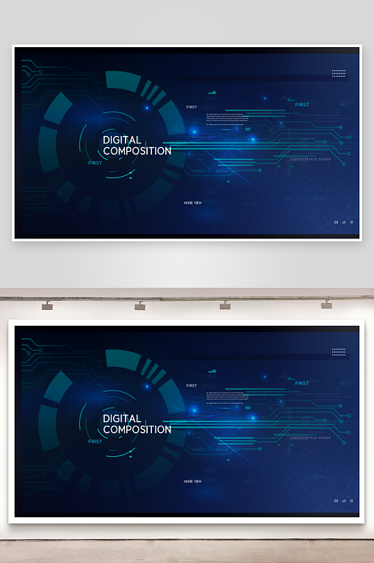 pc登录注册界面科技背景-众图网