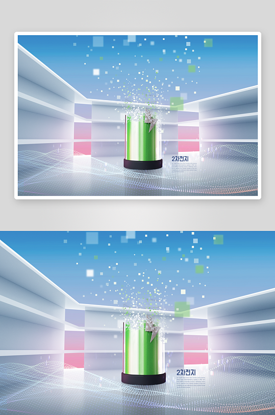 新能源电池展板背景-众图网