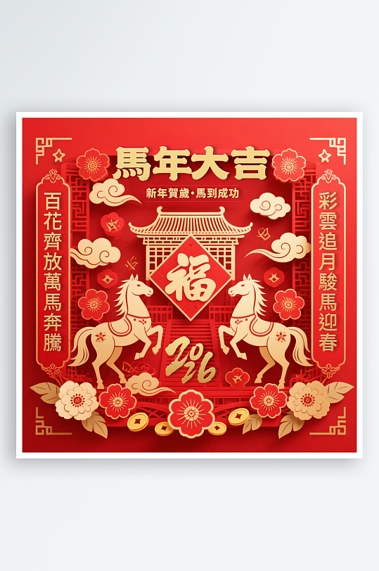 马年春节首页头图-众图网