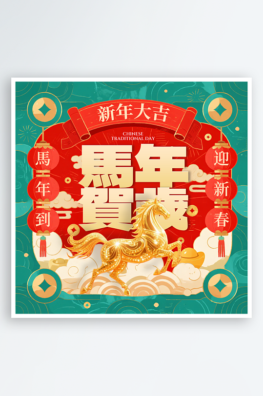 马年春节首页头图-众图网