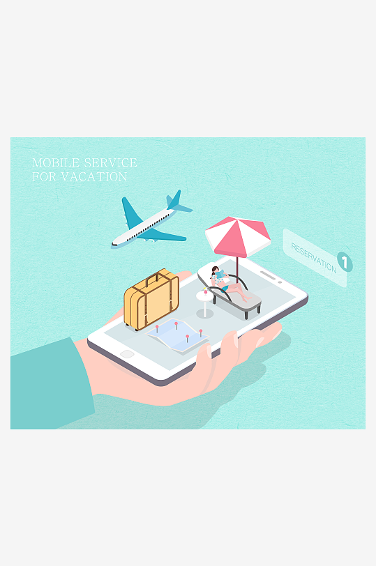 矢量设备插画模版-众图网