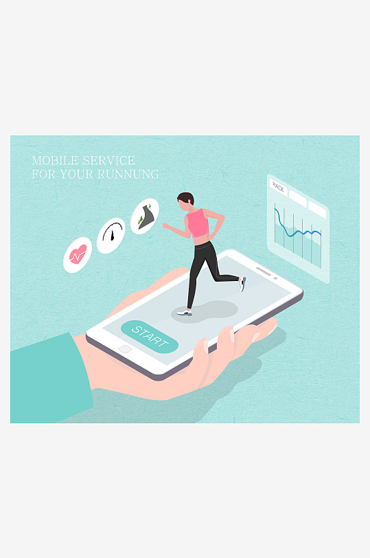 矢量设备插画模版-众图网