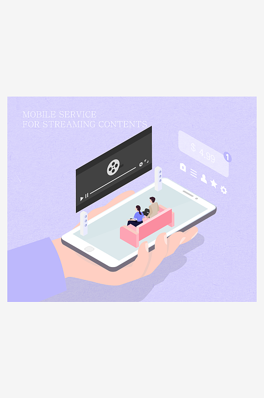 矢量设备插画模版素材-众图网