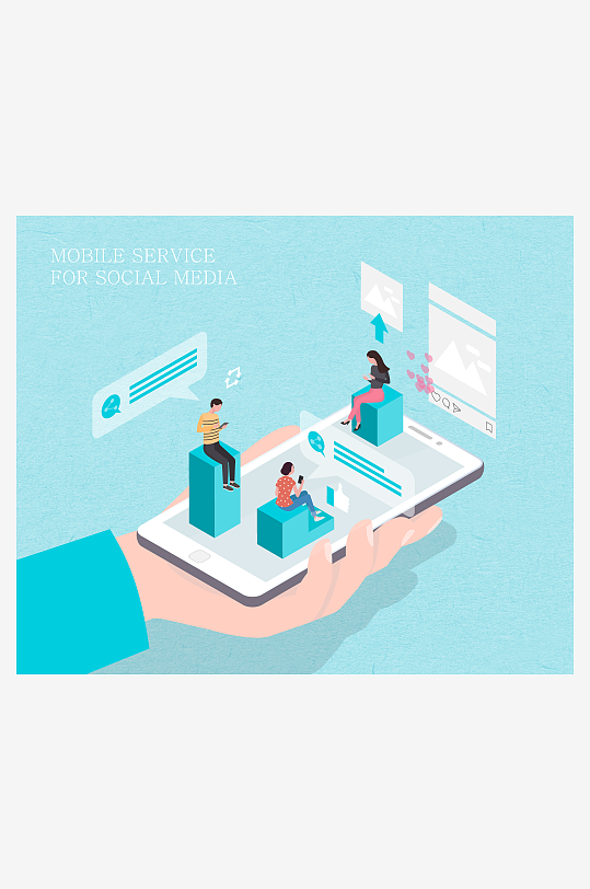 矢量设备插画模版素材-众图网