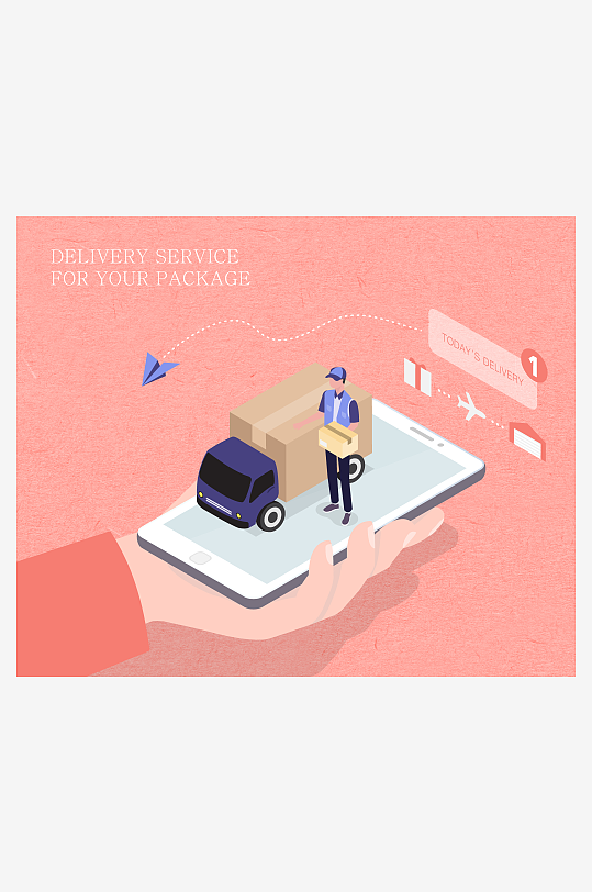 矢量设备插画模版素材-众图网