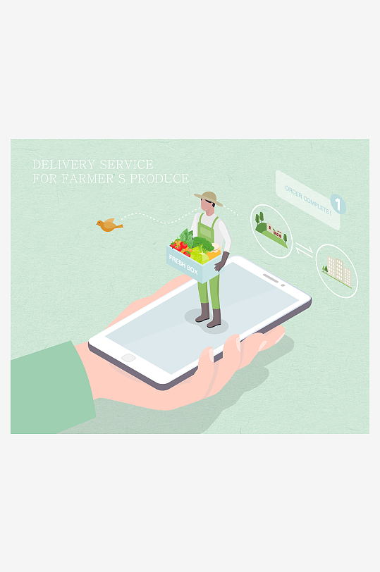 矢量设备插画模版素材-众图网