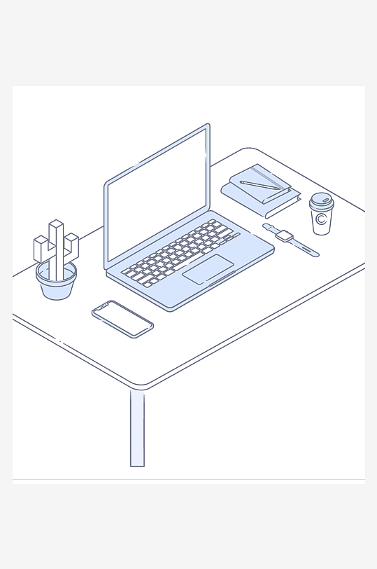 矢量设备插画模版素材-众图网