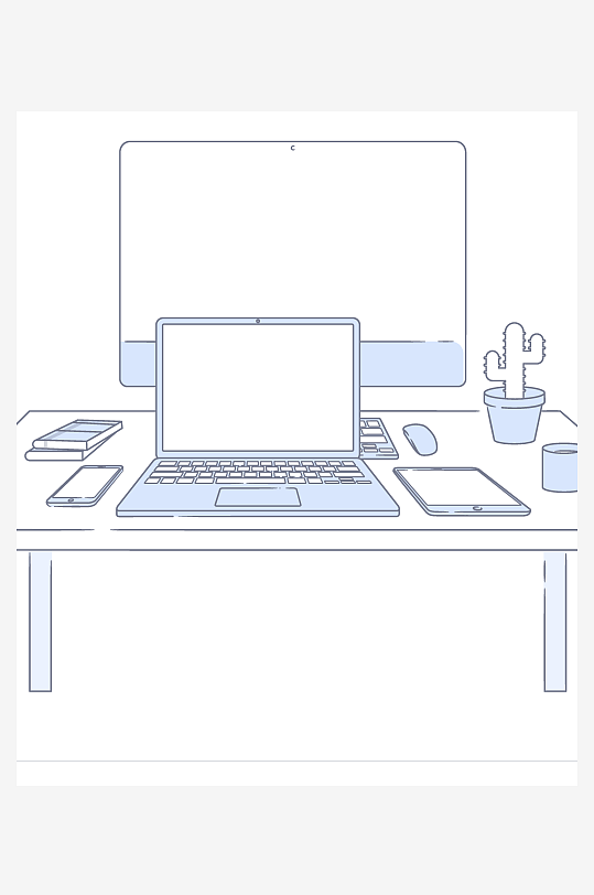 矢量设备插画素材-众图网
