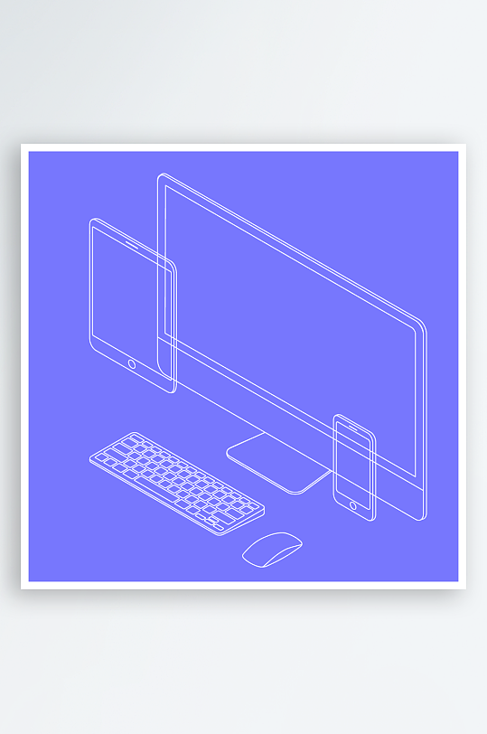 矢量设备插画素材-众图网