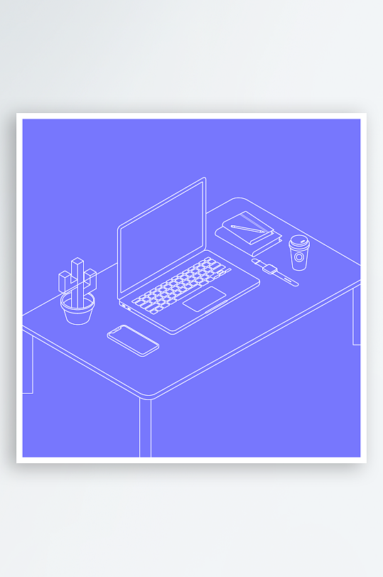 矢量设备插画素材-众图网