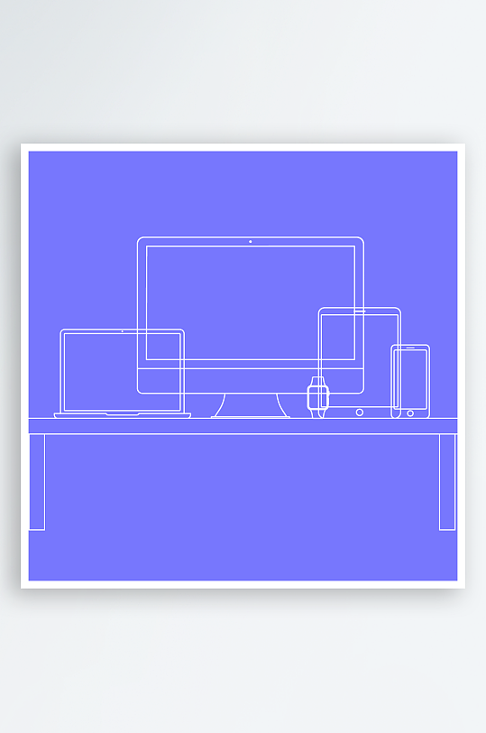 矢量设备插画素材-众图网