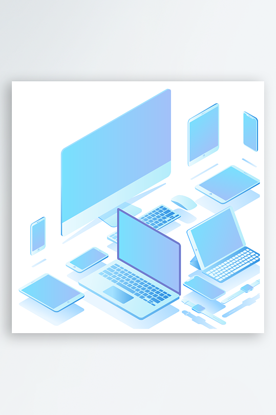 矢量设备插画素材-众图网