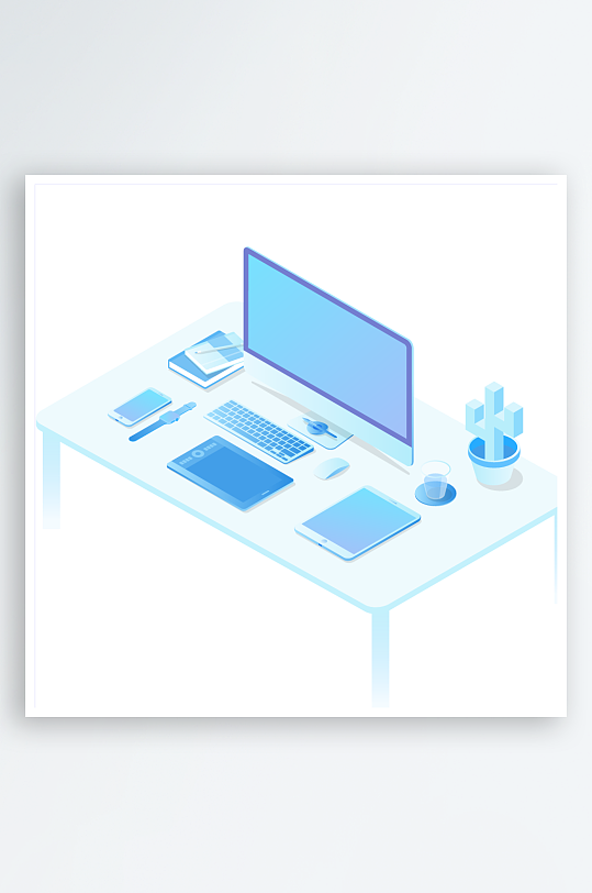 矢量设备插画素材-众图网