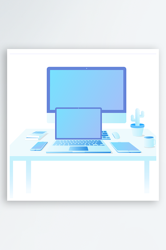 矢量设备插画素材-众图网