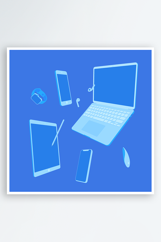 矢量设备插画元素-众图网