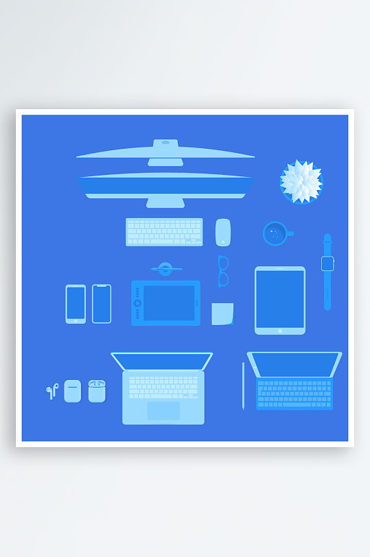矢量设备插画元素-众图网