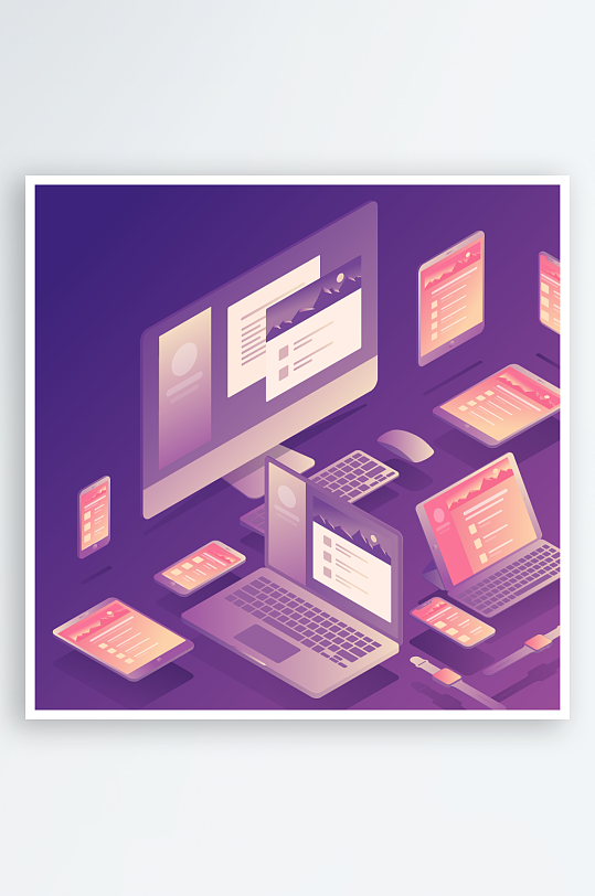 矢量设备插画元素-众图网