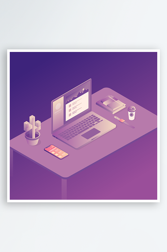 矢量设备插画元素-众图网