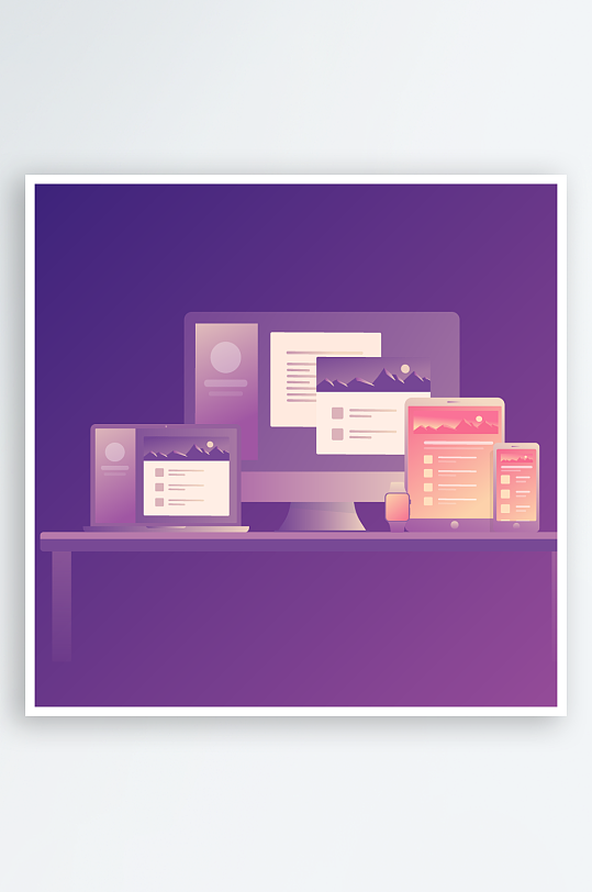 矢量设备插画元素-众图网