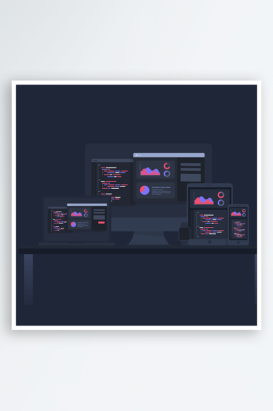 矢量设备插画模版元素-众图网