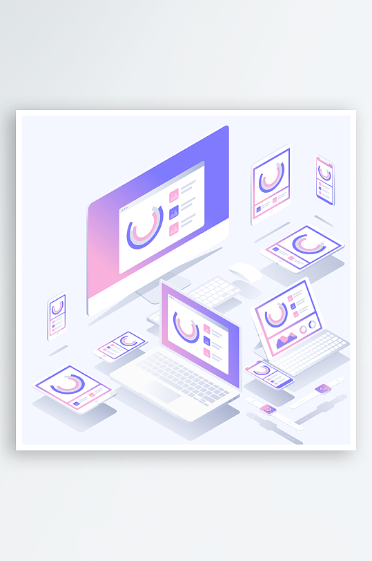 矢量设备插画元素图片-众图网