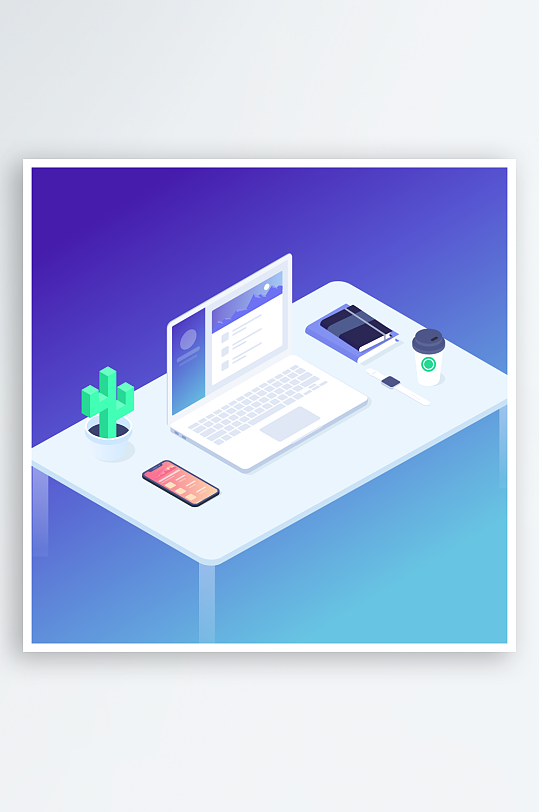 矢量设备插画元素图片-众图网