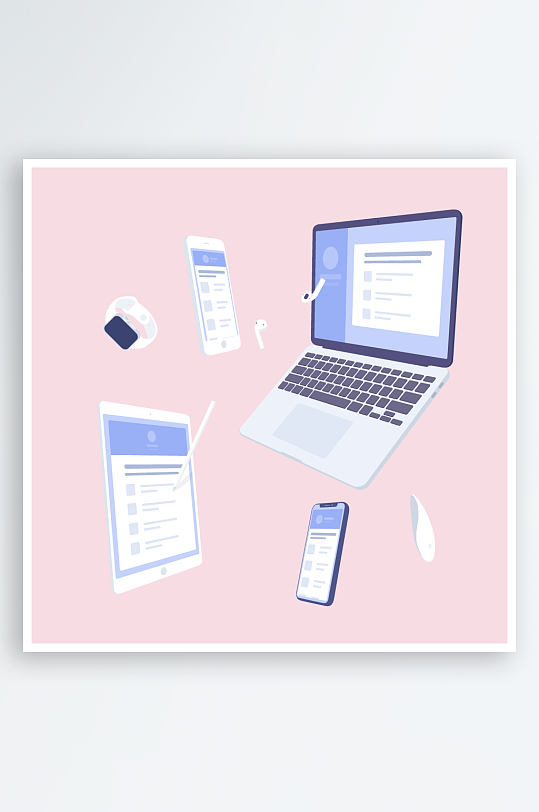 矢量设备插画图片素材-众图网