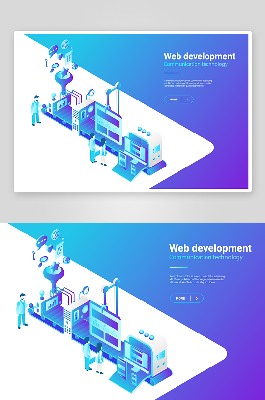 矢量科学办公插画素材-众图网