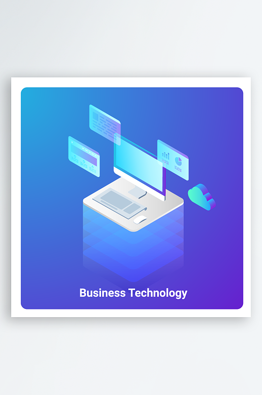 矢量科学办公插画-众图网