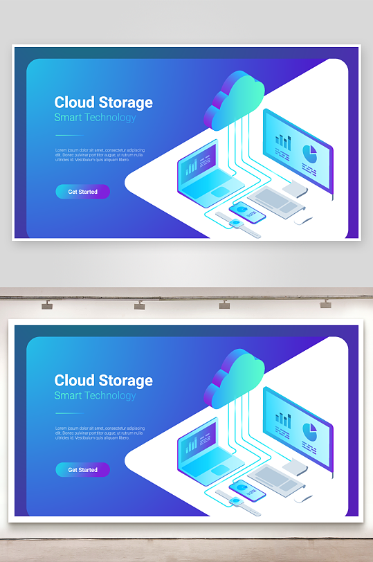 矢量科学办公插画-众图网