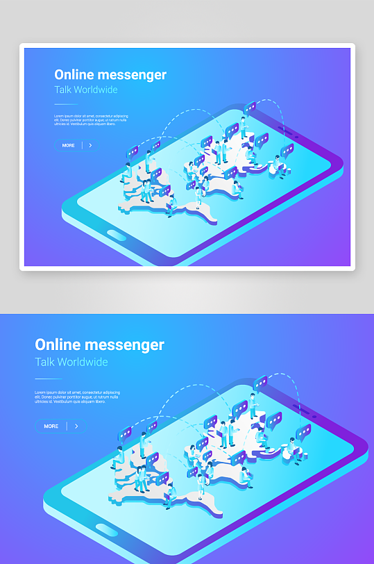 矢量科学办公插画-众图网