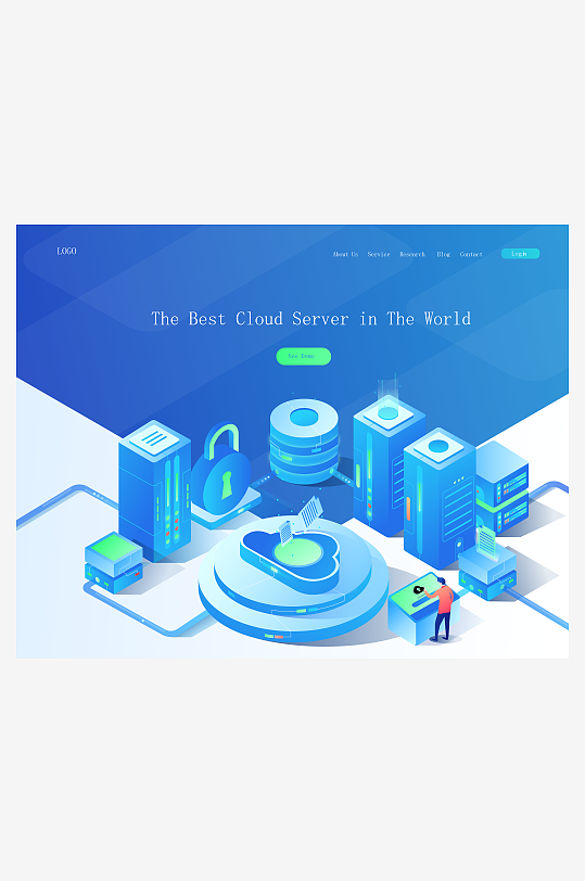 矢量金融插画素材-众图网