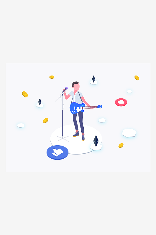 矢量金融插画素材-众图网