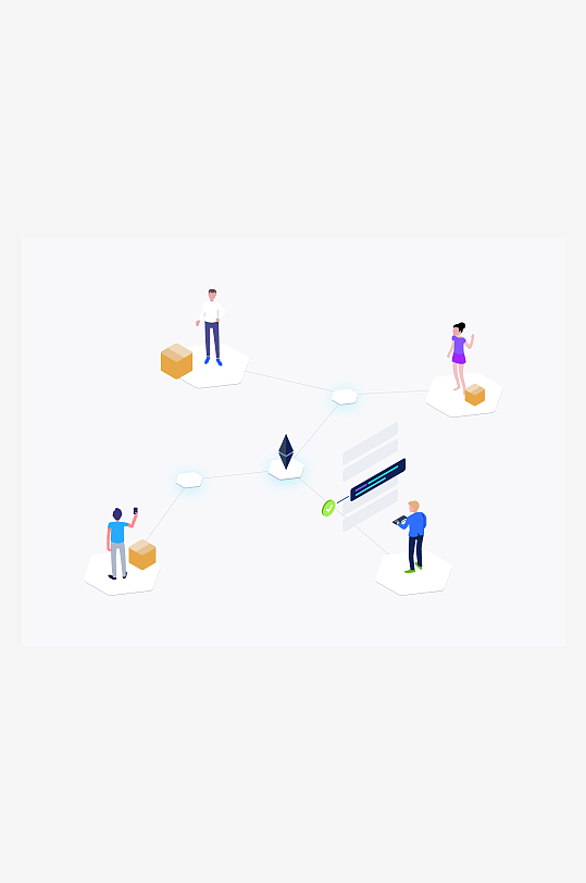 矢量金融插画素材-众图网