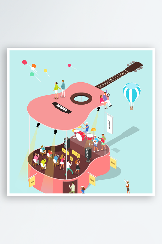 矢量创意场景插画图片素材-众图网