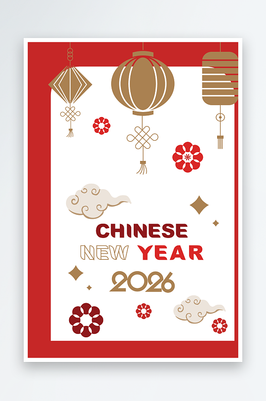 马年新年春节矢量素材-众图网