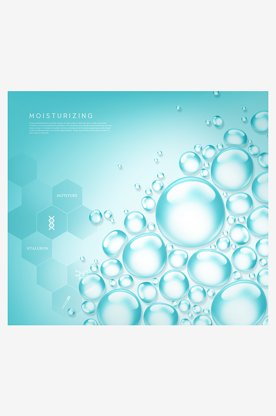 水珠分子背景素材-众图网