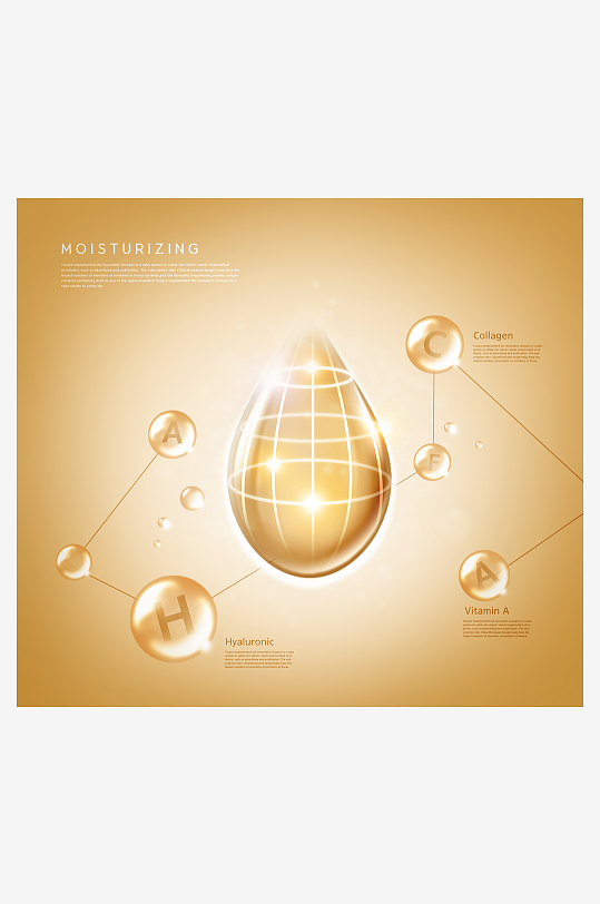 水珠分子背景素材-众图网