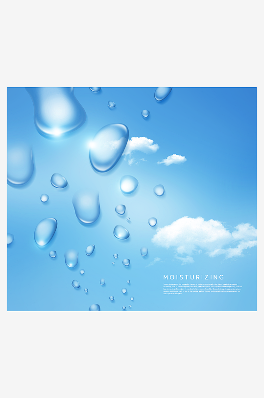 水珠分子背景素材-众图网